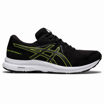 Asics Gel-Contend 7 (4E) - Miesten Juoksukengät - Mustat/Vihreä